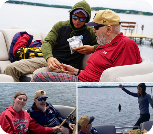 Don and family on fishing trip.