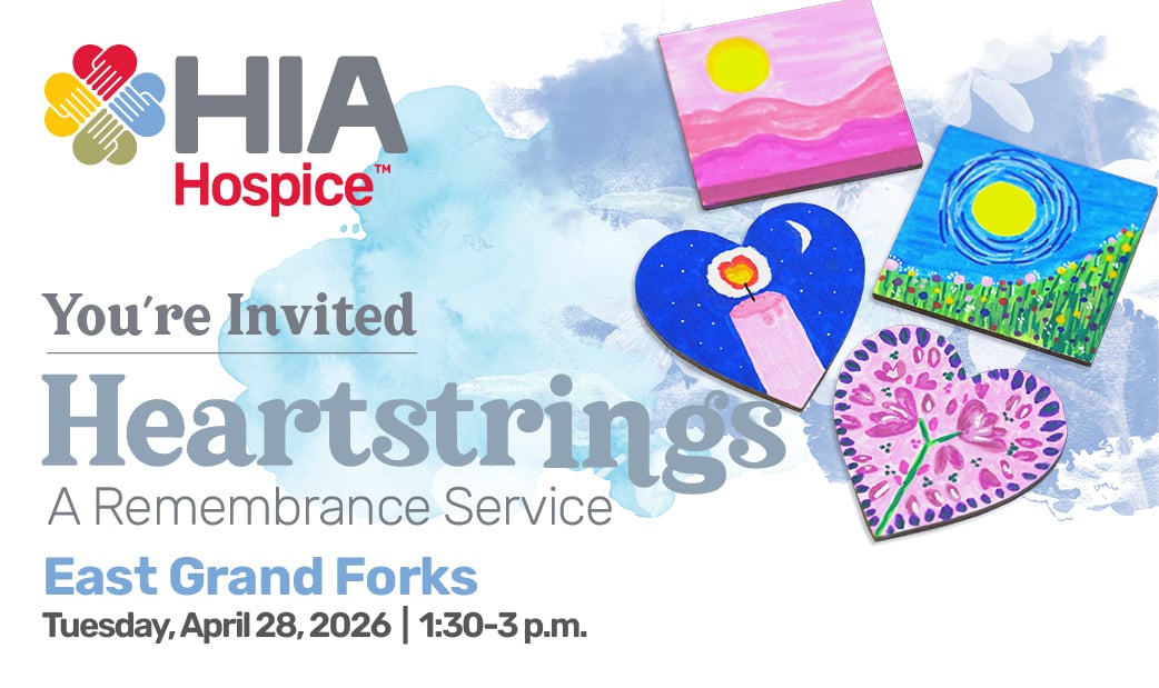 Invitation to Heartstrings remembrance service in East Grand Forks