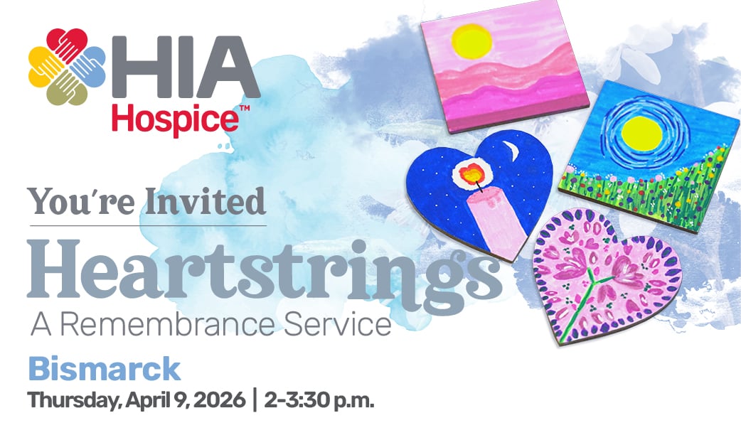 Invitation to Heartstrings remembrance service in Bismarck